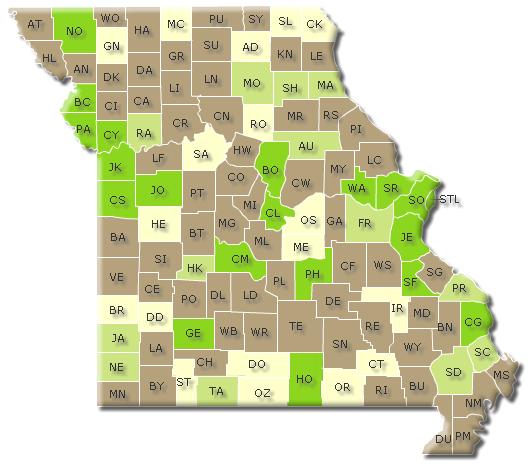 Missouri County Map